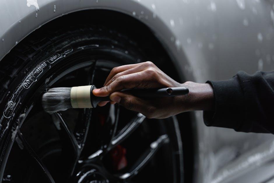 Effortless Wheel and Tire Care with Precision Brushes and Cleaners